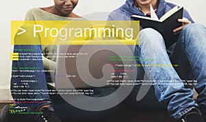 Programming script text coding word photo