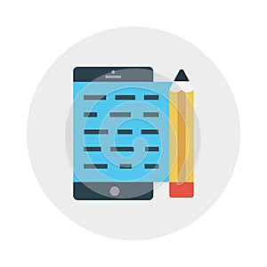 Programming sharing reception  vector flat icon