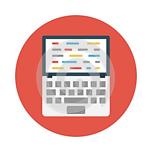 Programming sharing reception  vector flat icon