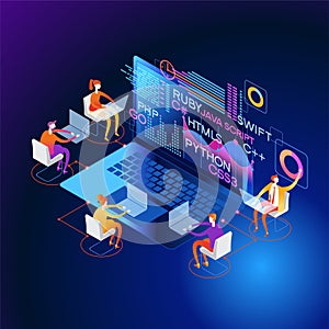 PROGRAMMING SKILLS  concept banner