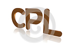 Programming Term - CPL - Combined Programming Language - 3D image photo