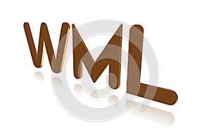 Programming Term - WML - Wireless Markup Language - 3D image