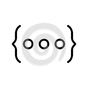 Programming thin line vector icon