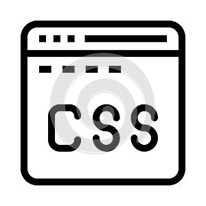 Programming vector glyphs icon