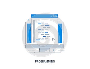 Programming and coding. Development and debugging.