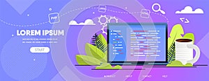 Programming, Web Developing Company Vector Website