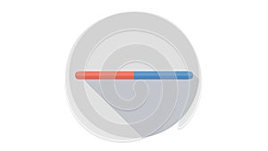 Progress bar icon, loading, status, completion, tracking, vector design Generative AI