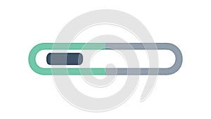 Progress Bar Indicator Icon for Loading and Status, Data Processing, vector design Generative AI