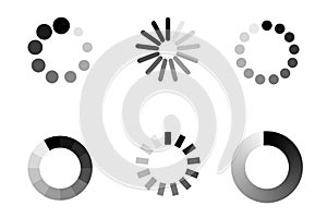 Progress bar loading icon. Load download process
