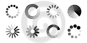 Progress bar loading icon. Load download process