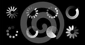 Progress bar loading icon. Load download process