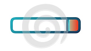 Progress Bar Loading Indicator Gradient Icon, vector design Generative AI