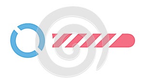Progress Bar or Loading Indicator Icon, vector design Generative AI