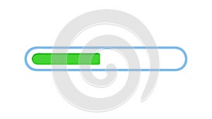 Progress Bar Loading Indicator for UI and Status, vector design Generative AI