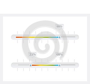 Progress bar, loading rainbow color bar