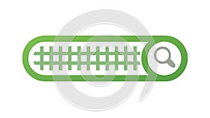 Progress Bar Search Icon, Status Indicator, vector design Generative AI