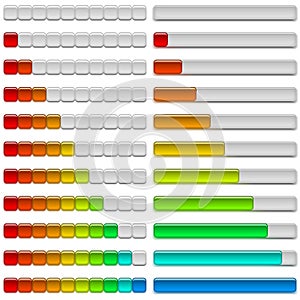 Progress bars, set