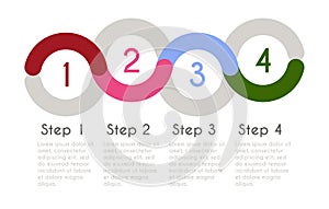 Progress chart statistic concept. Infographic template for presentation. Timeline statistical chart. Business flow