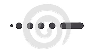 Progress indicator icon vector for status loading buffering, vector design Generative AI