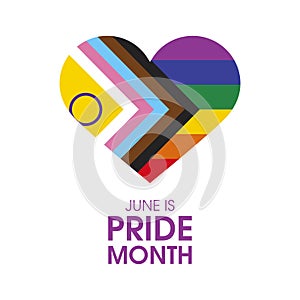 June is Pride Month vector