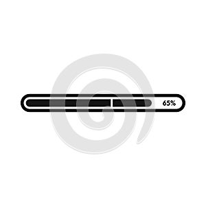 Progress loading bar icon, simple style