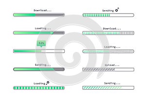 Progress loading bar set