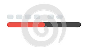Progress Loading Bar, Status Indicator and Completion Meter, vector design Generative AI