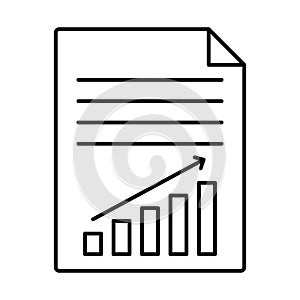 Progress report  Line Style vector icon which can easily modify or edit