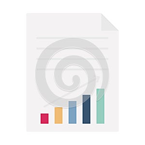 Progress reportflat vector icon which can easily modify or edit