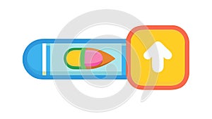 Progress Upload Bar Icon, vector design Generative AI