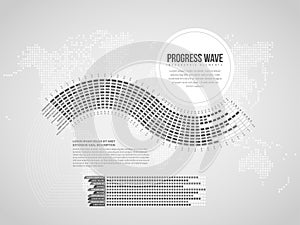 Progress Wave Infographic