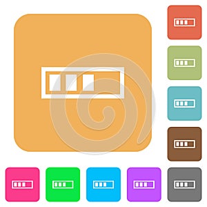 Progressbar rounded square flat icons