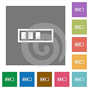 Progressbar square flat icons