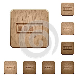 Progressbar wooden buttons