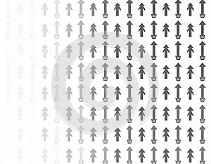 Progression and Growth Arrow Background