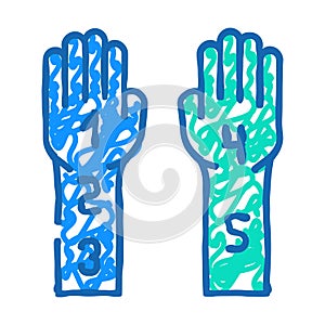 progressive relaxation icon doodle illustration photo