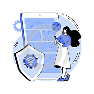 Progressive web app abstract concept vector illustration.