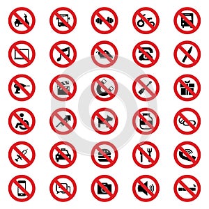 Prohibited sign