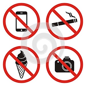 Prohibited signs