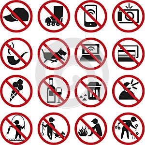 Prohibited signs