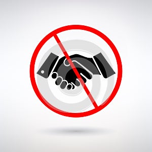 Prohibiting Handshake Sign