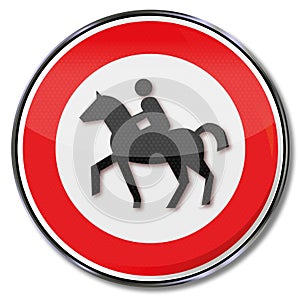 Prohibition for horse riding