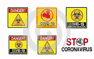 Prohibition icon shape. biological hazard risk logo symbol