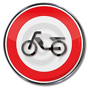 Prohibition for mopeds and scooters