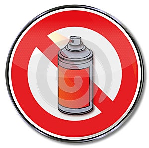 Prohibition and no spray cans