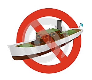 Prohibition of river steamer with large chimney. Strict ban on construction of motor boat