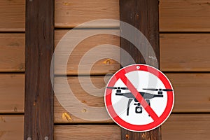 Prohibition sign meaning drone flights are prohibited