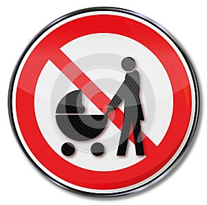 Prohibition for strollers