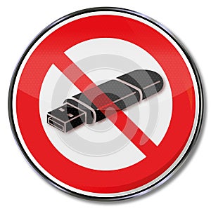 Prohibition for usb-sticks