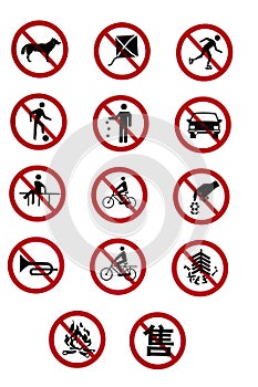 Prohibitory Traffic Signs - Rules and Regulations